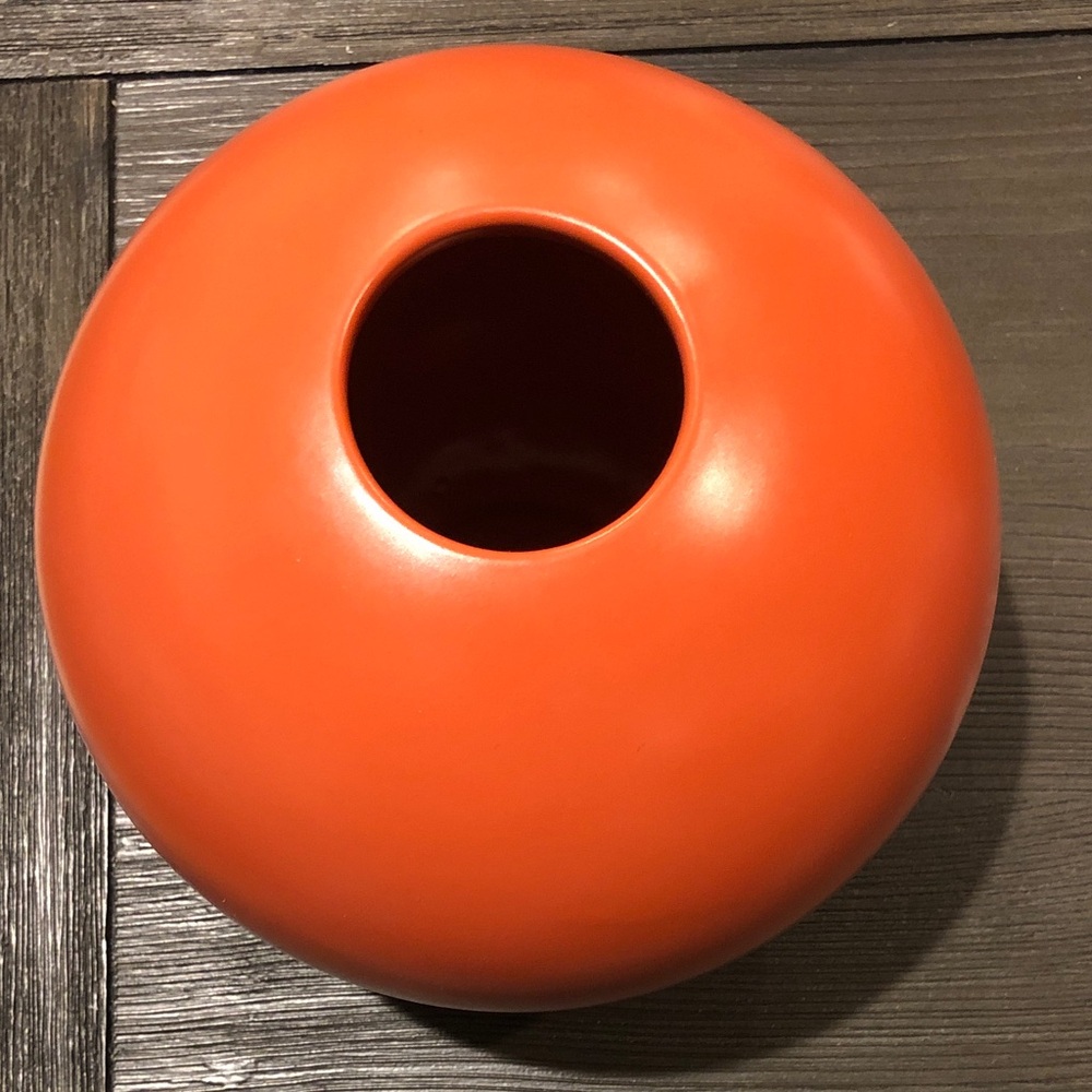 Room Essentials Orange Round Ceramic Vase